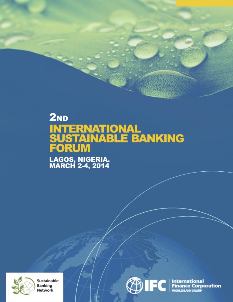 International Sustainable Banking Forum co-hosted by IFC and Central Bank of Nigeria