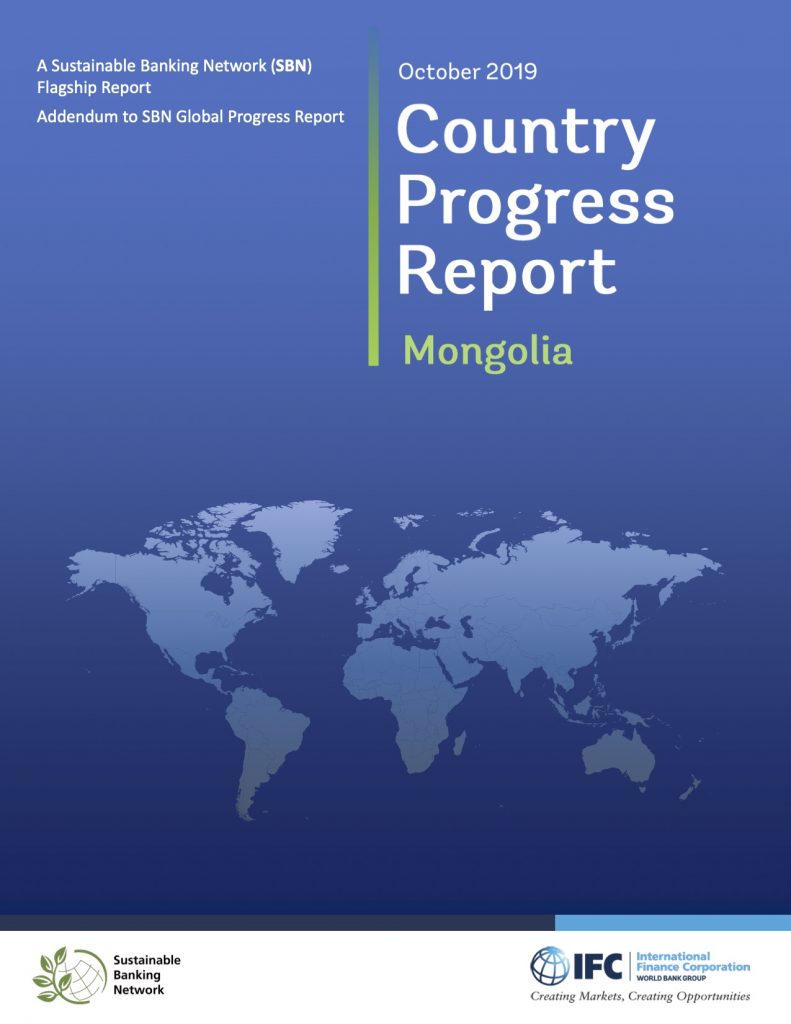 SBN Country Progress Report 2019 - Mongolia