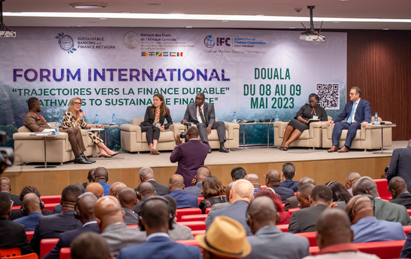 Delegates and Speakers at 2023 International Forum of the Sustainable Banking and Finance Network, Douala, Cameroon